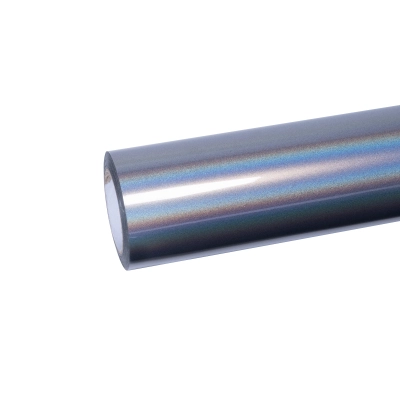 Ravoony Plus Ultra Gloss Iridescent Laser Silver Car Wrap 01