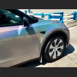 Ravoony Plus Ultra Gloss Iridescent Laser Silver Car Wrap