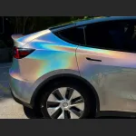Ravoony Plus Ultra Gloss Iridescent Laser Silver Car Wrap