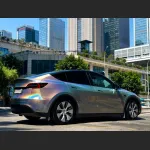 Ravoony Plus Ultra Gloss Iridescent Laser Silver Car Wrap