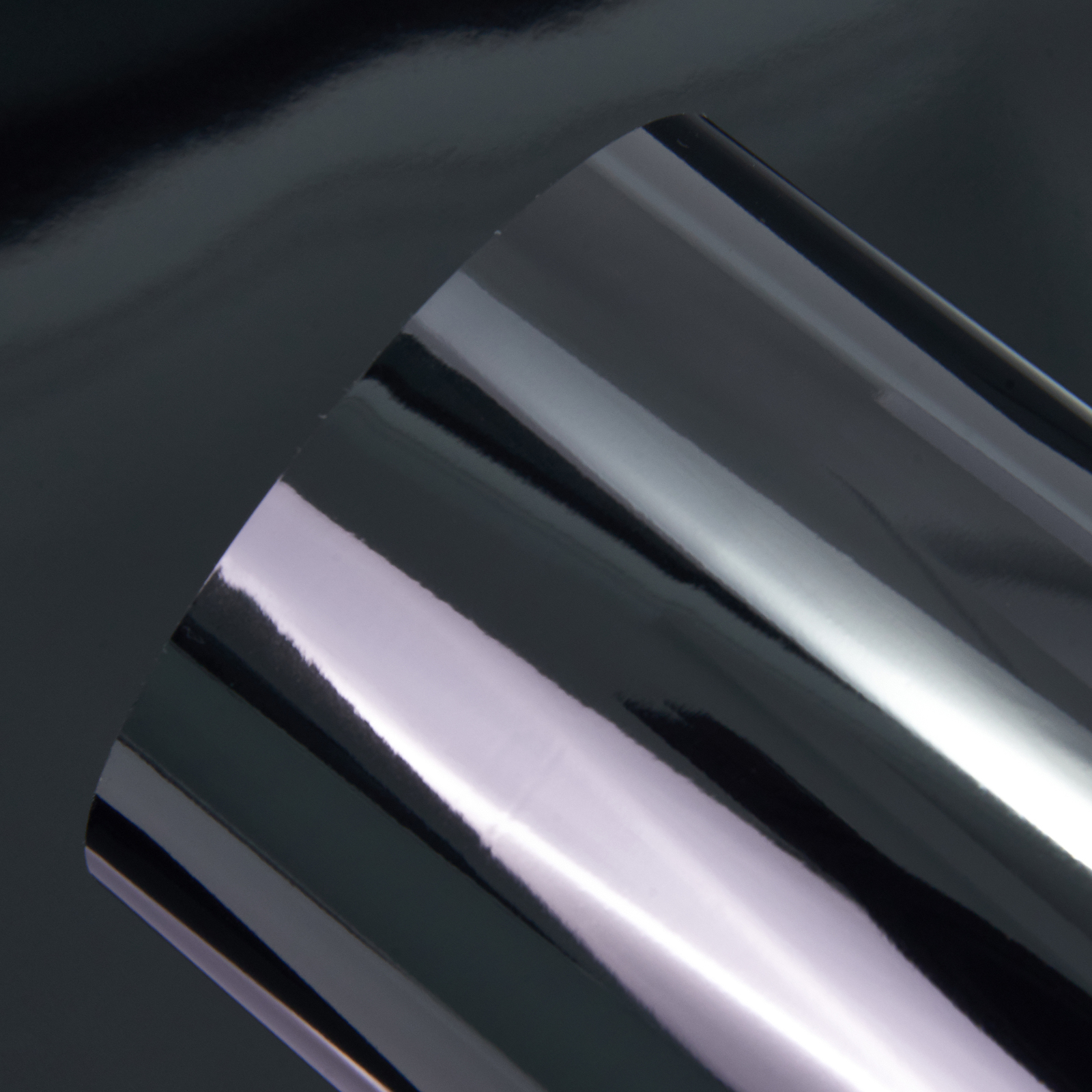 Ravoony Basic PET Gloss Metal Chrome Titanium Car Vinyl Wrap