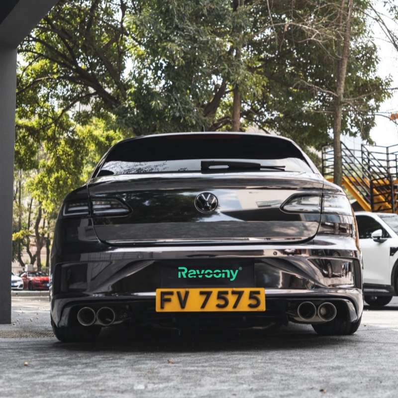 Ravoony Basic PET Gloss Metal Chrome Titanium Car Vinyl Wrap