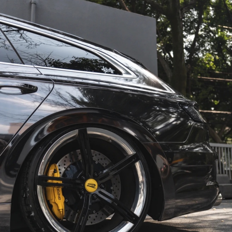 Ravoony Basic PET Gloss Metal Chrome Titanium Car Vinyl Wrap