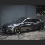 Ravoony Basic PET Gloss Metal Chrome Titanium Car Vinyl Wrap