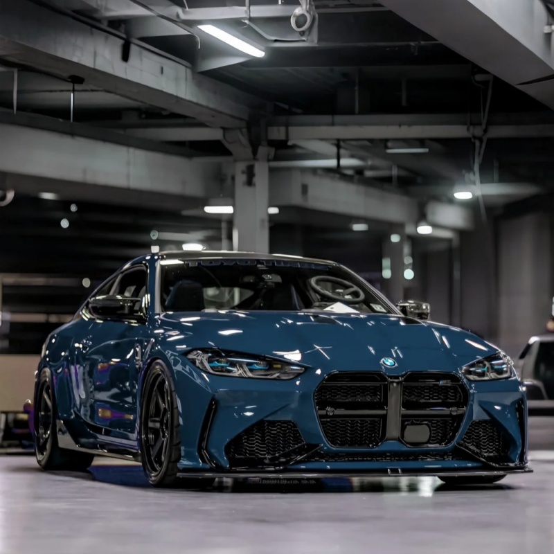 Ravoony Basic PET Gloss Butterfly Valley Blue Vinyl Car Wrap