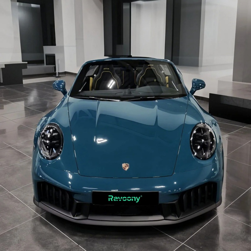 Ravoony Basic PET Gloss Butterfly Valley Blue Vinyl Car Wrap