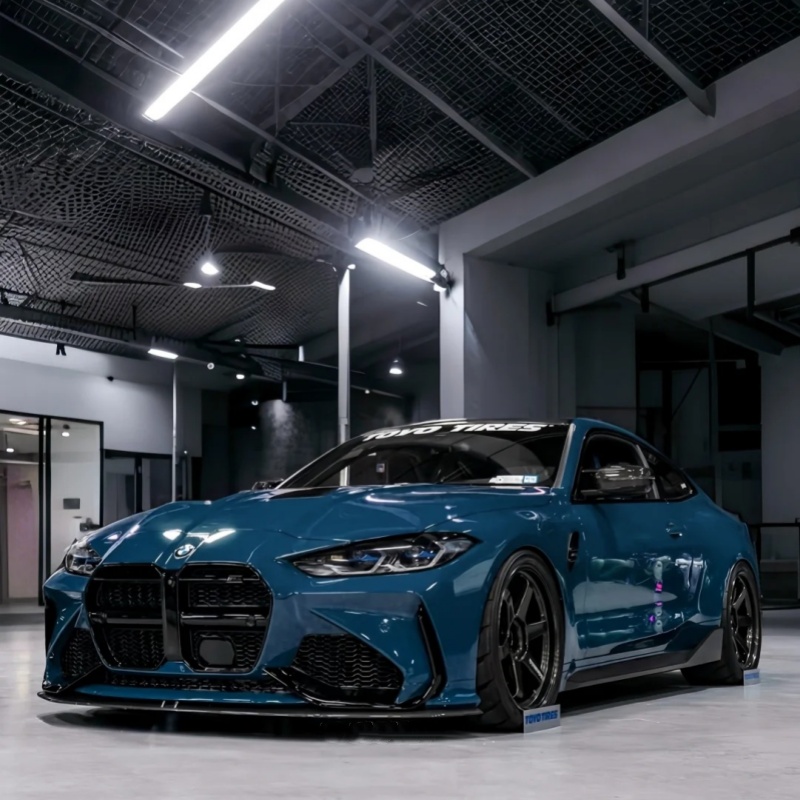 Ravoony Basic PET Gloss Butterfly Valley Blue Vinyl Car Wrap