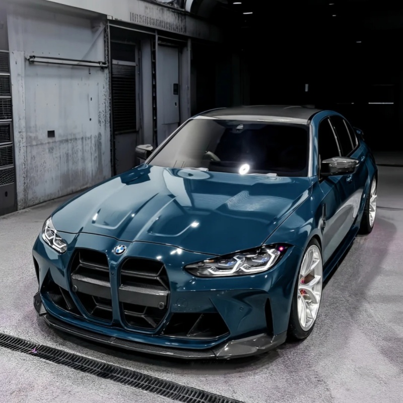 Ravoony Basic PET Gloss Butterfly Valley Blue Vinyl Car Wrap