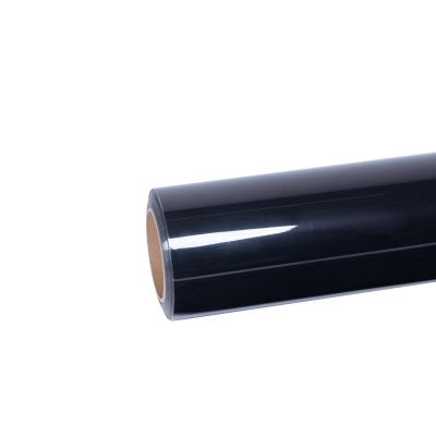 Ravoony Plus Glossy Diamond Black Red Vinyl Car Wrap 01