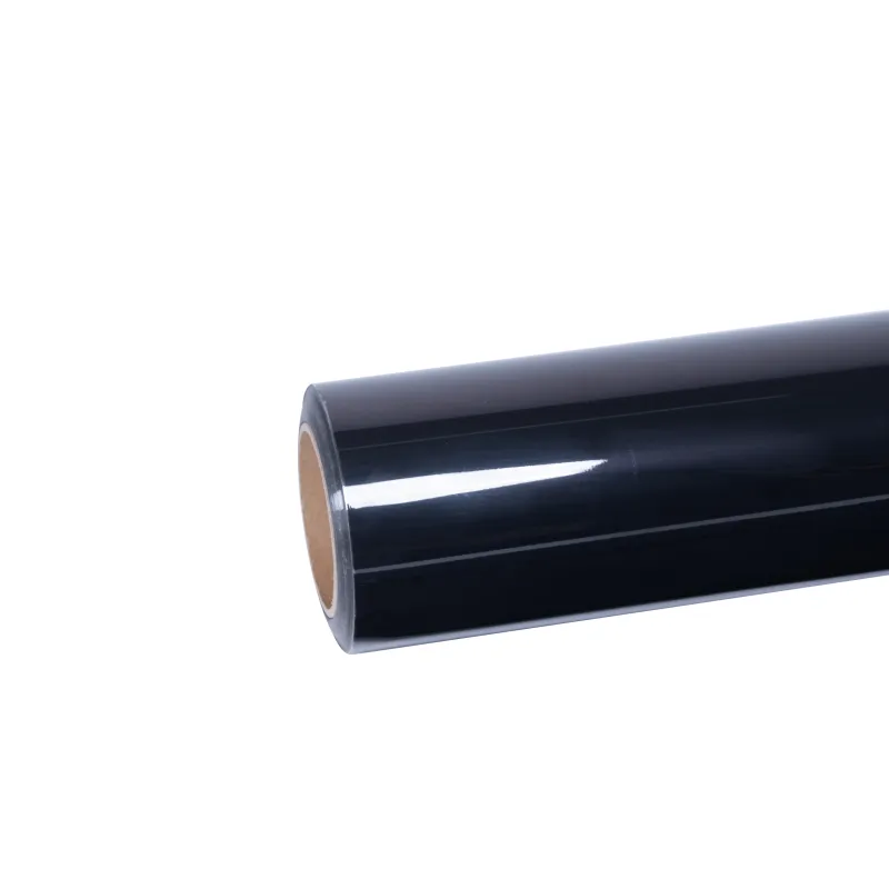Ravoony Plus Glossy Diamond Black Red Vinyl Car Wrap