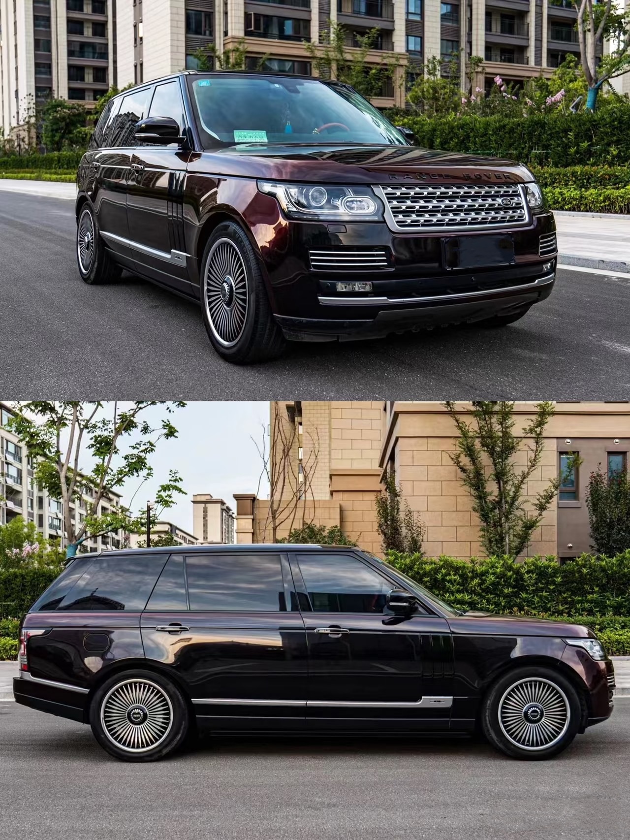 Ravoony Plus Glossy Diamond Black Red Vinyl Car Wrap