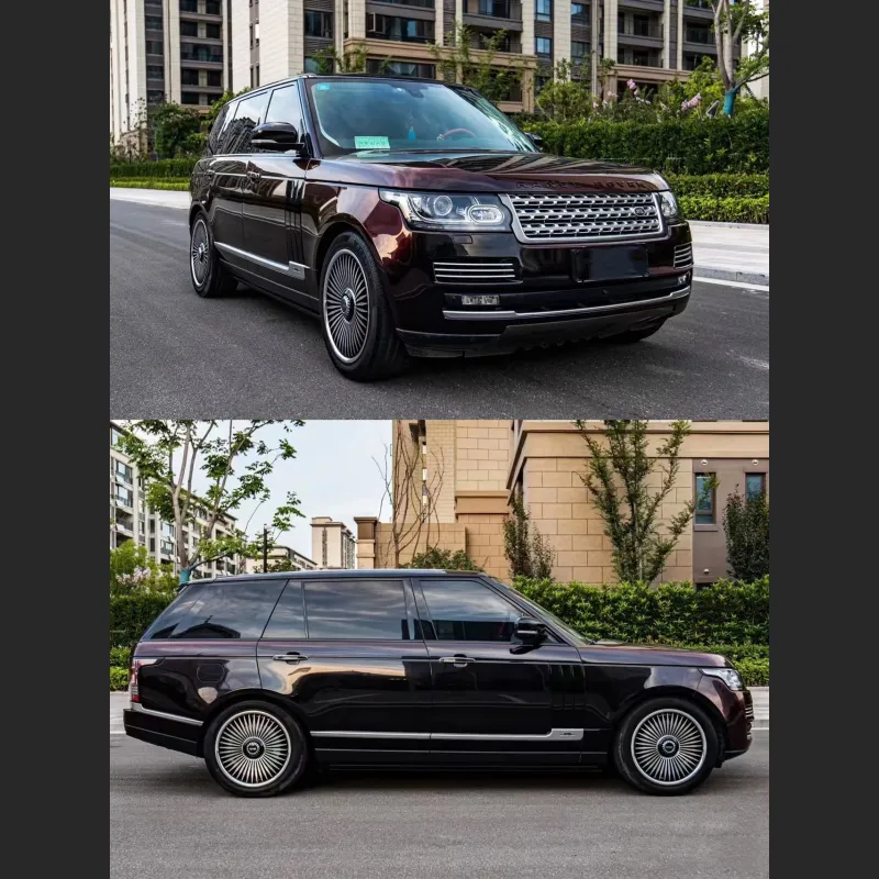 Ravoony Plus Glossy Diamond Black Red Vinyl Car Wrap