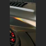 Ravoony Plus PET Matte Neon Electroplated Tungsten Steel Grey Car Vinyl Wrap