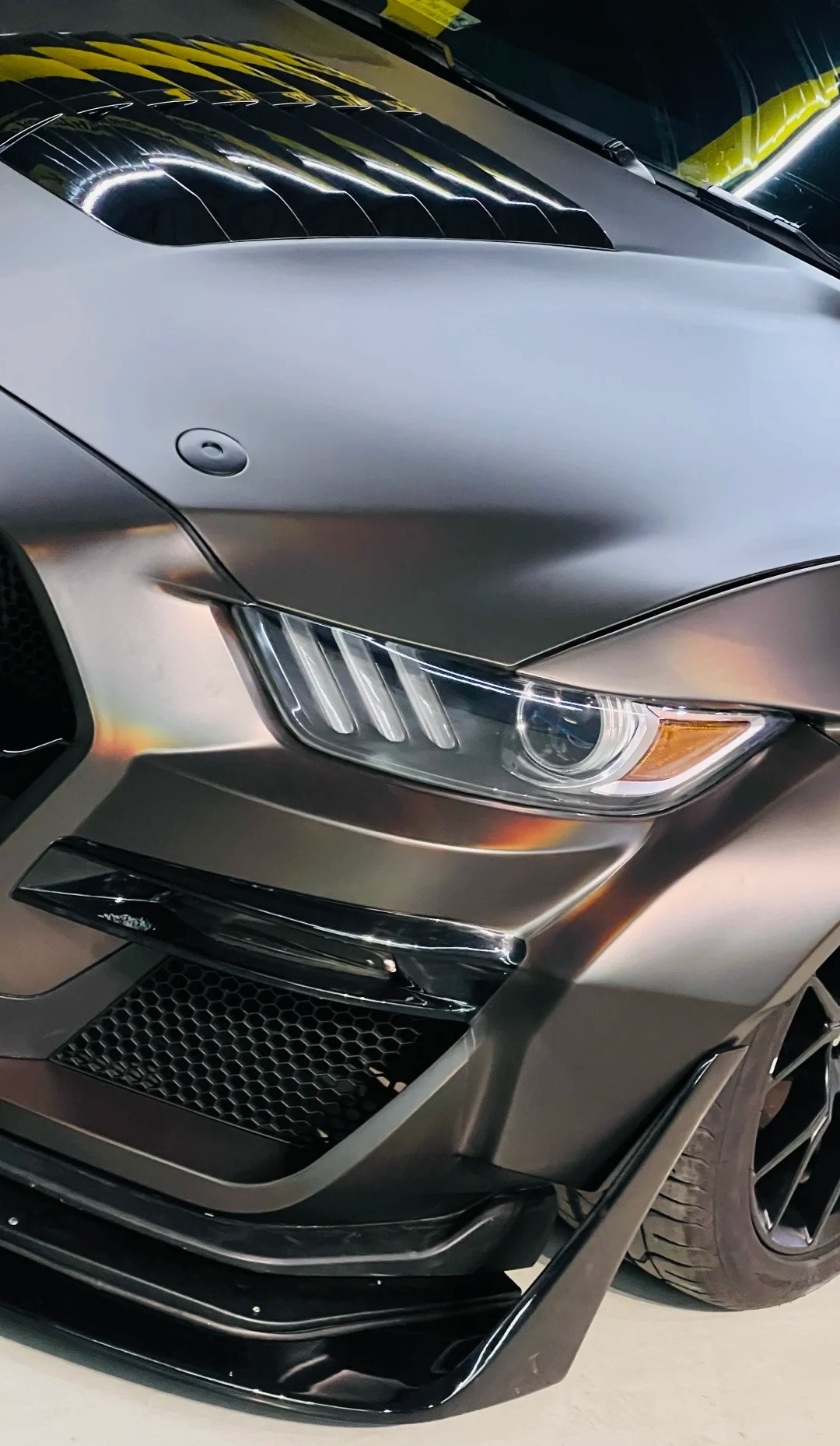 Ravoony Plus PET Matte Neon Electroplated Tungsten Steel Grey Car Vinyl Wrap