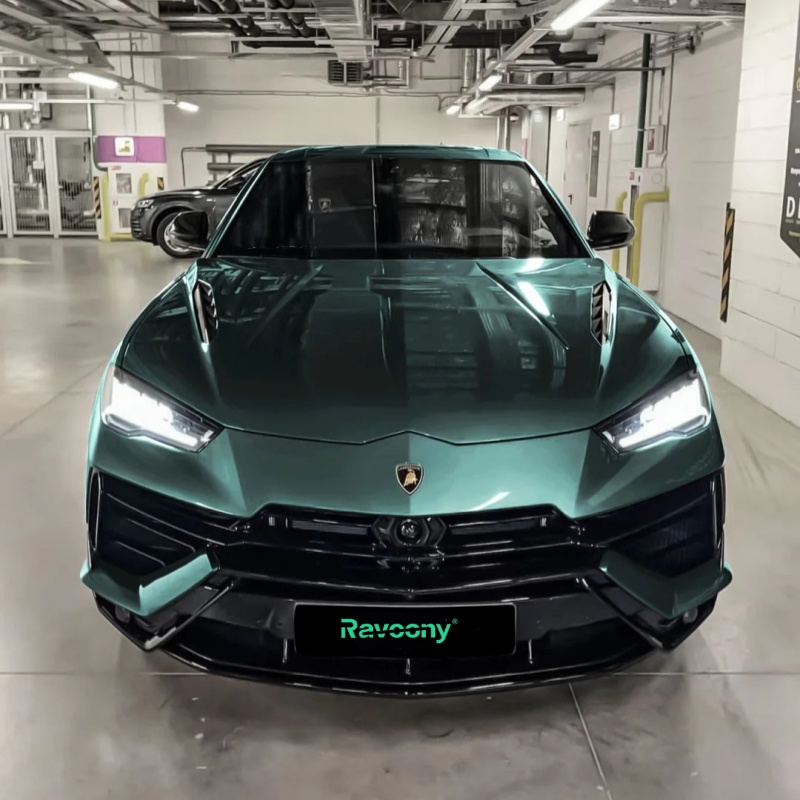 Ravoony Basic PET Gloss Metallic Ryan Green Car Wrap