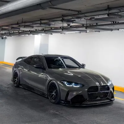 Ravoony Plus PET Glossy Metallic Tourmalie Grey Car Wrap 01
