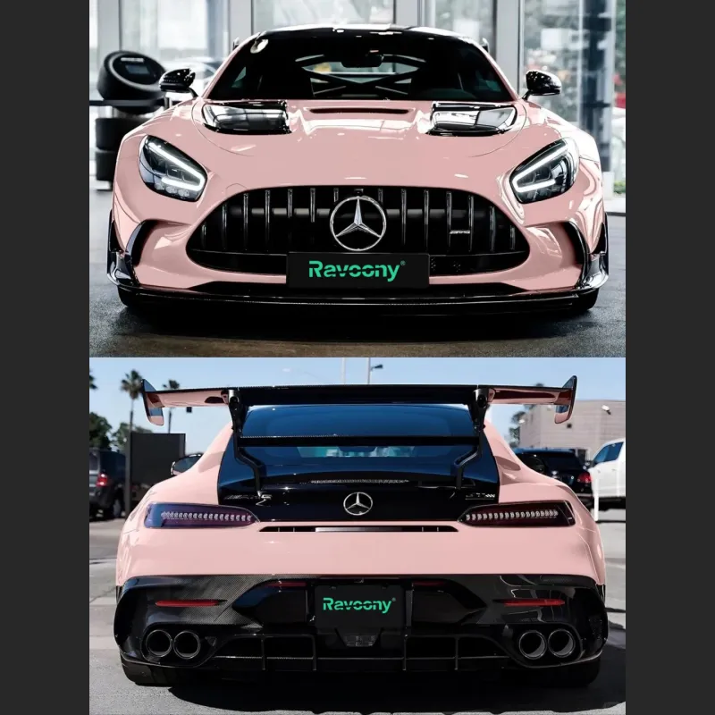 Ravoony Basic Gloss Lychee Pink Car Vinyl Wrap