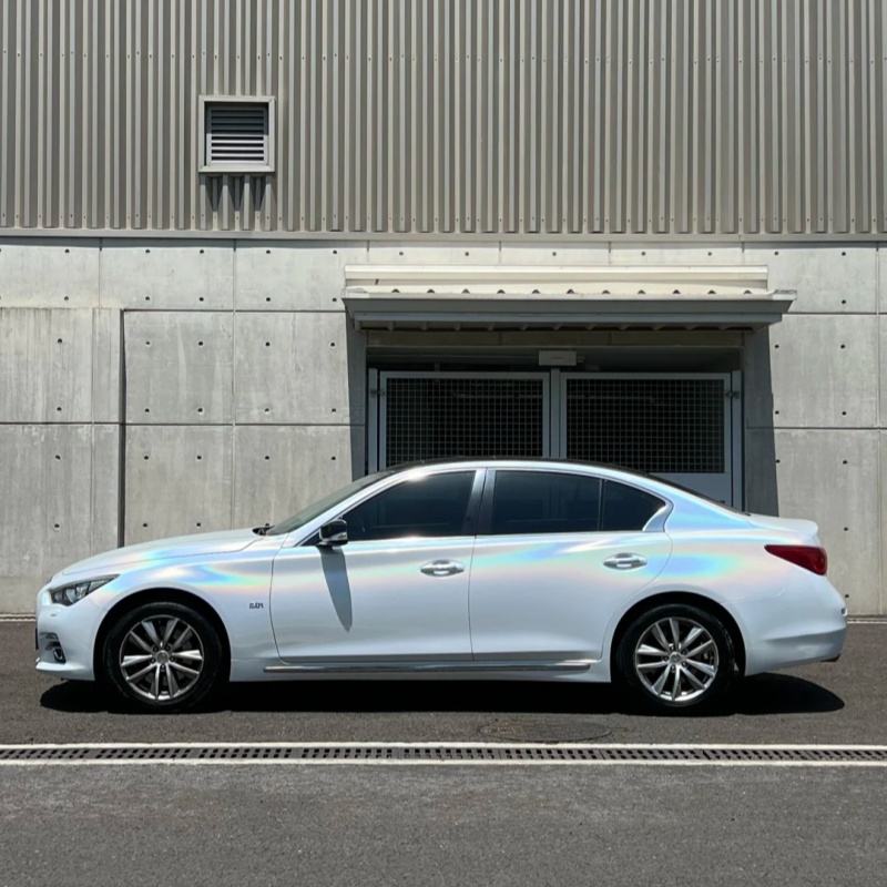 Ravoony Plus Glossy Laser White Car Vinyl Wrap