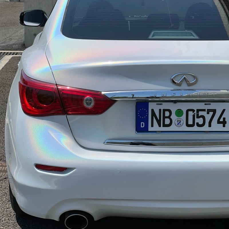 Ravoony Plus Glossy Laser White Car Vinyl Wrap