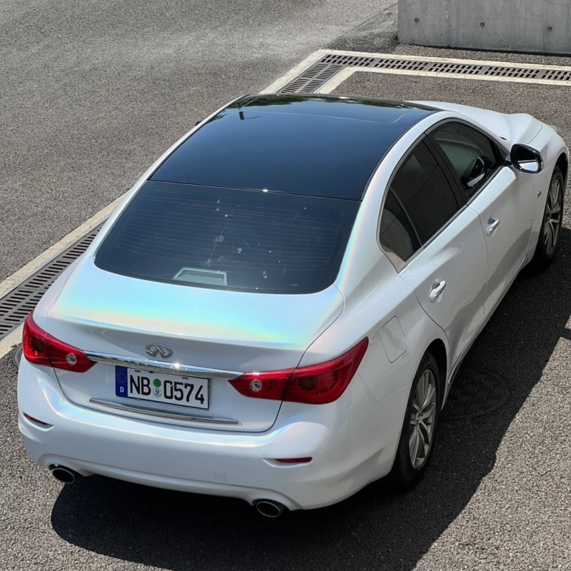 Ravoony Plus Glossy Laser White Car Vinyl Wrap