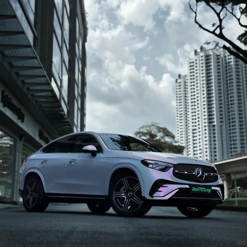 Ravoony Plus Gloss Diamond Pink White Car Wrap