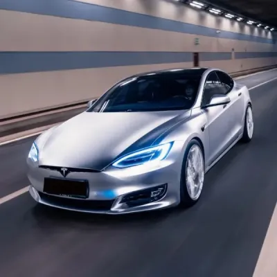 Ravoony Plus Matte Chrome Alexander Silver Metallic Vinyl Wrap 02