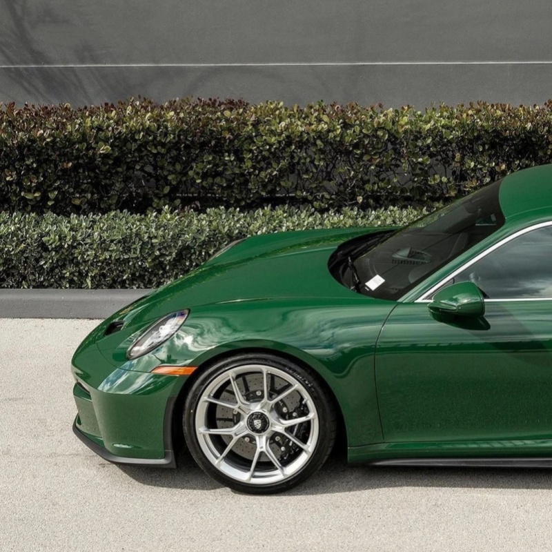 Ravoony Plus PET Gloss Porsche Racing Green Car Vinyl Wrap