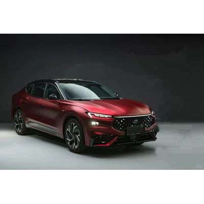 Ravoony Basic Matte Chrome Romanee Red Vinyl Car Wrap 02