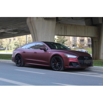 Ravoony Basic Ultra Matte Romanee Red Vinyl Car Wrap 02