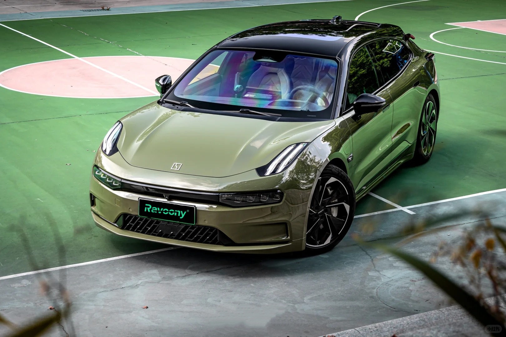 Ravoony Plus PET Gloss Aurora Green Car Vinyl Wrap