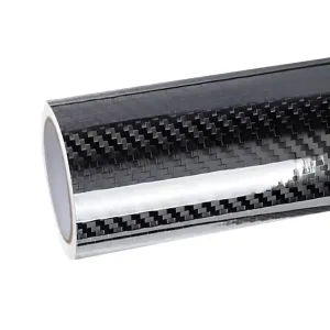 Ravoony Plus Glossy 3D Carbon Black Vinyl Wrap