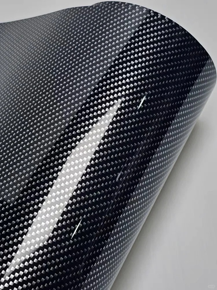 Ravoony Plus Glossy 3D Carbon Black Vinyl Wrap