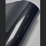 Ravoony Plus Glossy 3D Carbon Black Vinyl Wrap