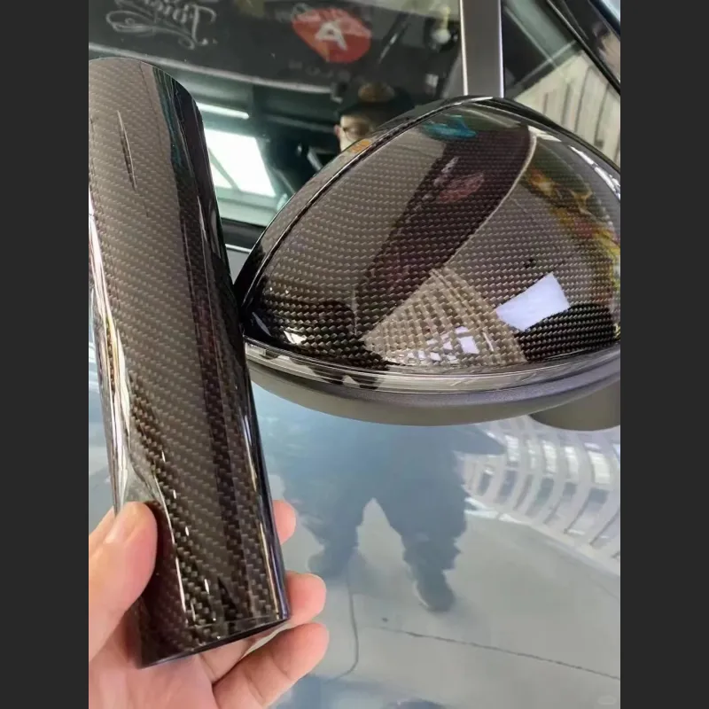 Ravoony Plus Glossy 3D Carbon Black Vinyl Wrap