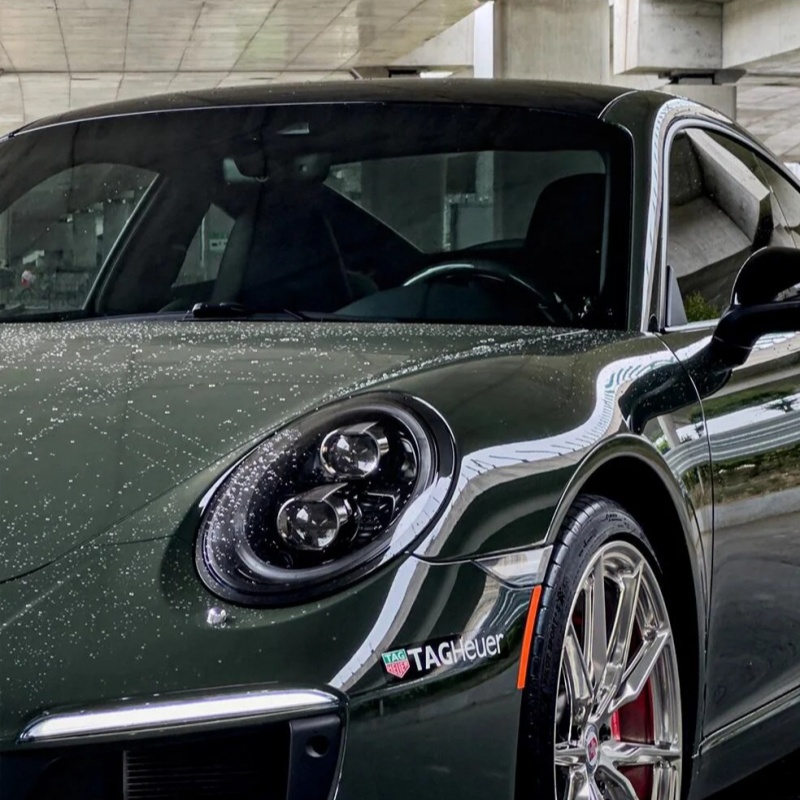 Ravoony Plus PET Glossy Deep Olive Green Car Wrap