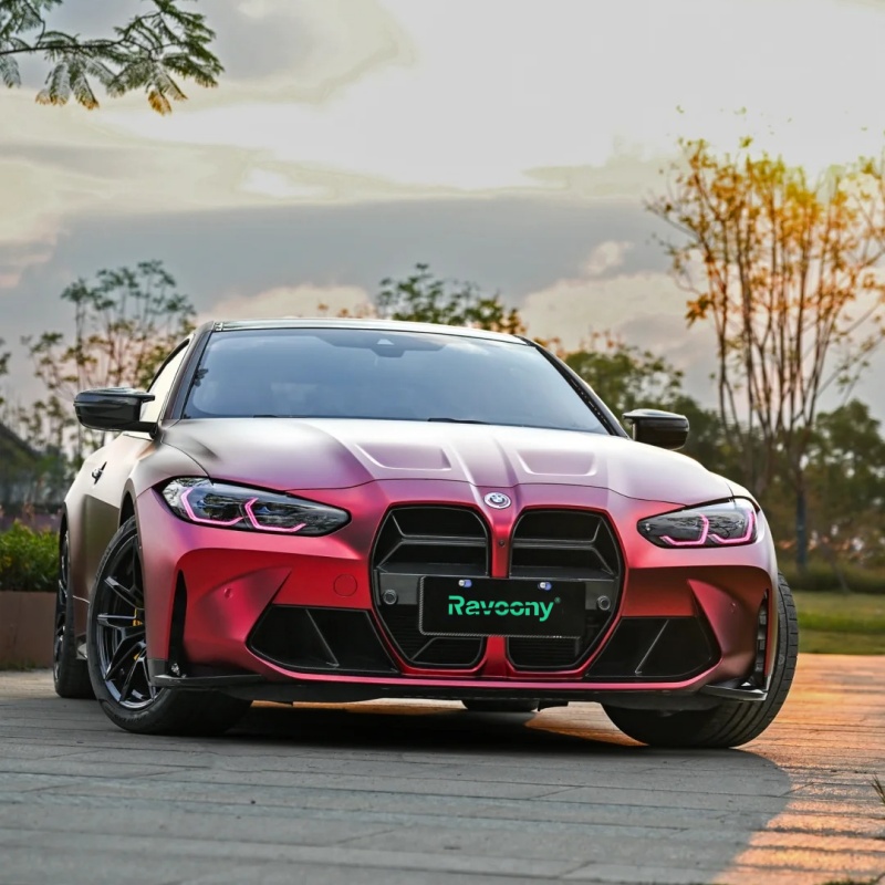 Ravoony Pro TPU Matte Chrome Romanee Red PPF Film