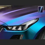 Ravoony Plus PET Matte Diamond Blue Purple Vinyl Wrap