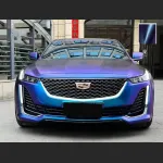 Ravoony Plus PET Matte Diamond Blue Purple Vinyl Wrap