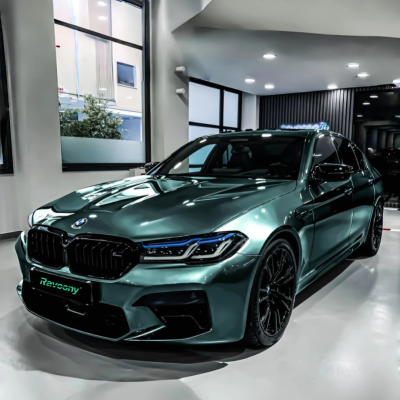 Ravoony Plus PET Gloss Metallic Ryan Green Car Wrap 01