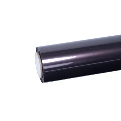 Ravoony Plus PET Gloss Metallic Eve Purple Car Vinyl Wrap 01
