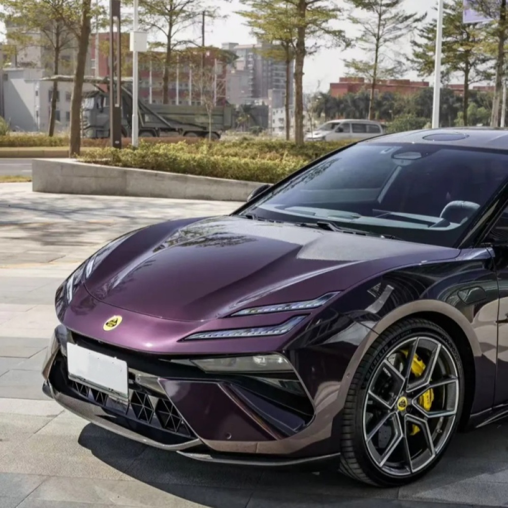 Ravoony Plus PET Gloss Metallic Eve Purple Car Vinyl Wrap