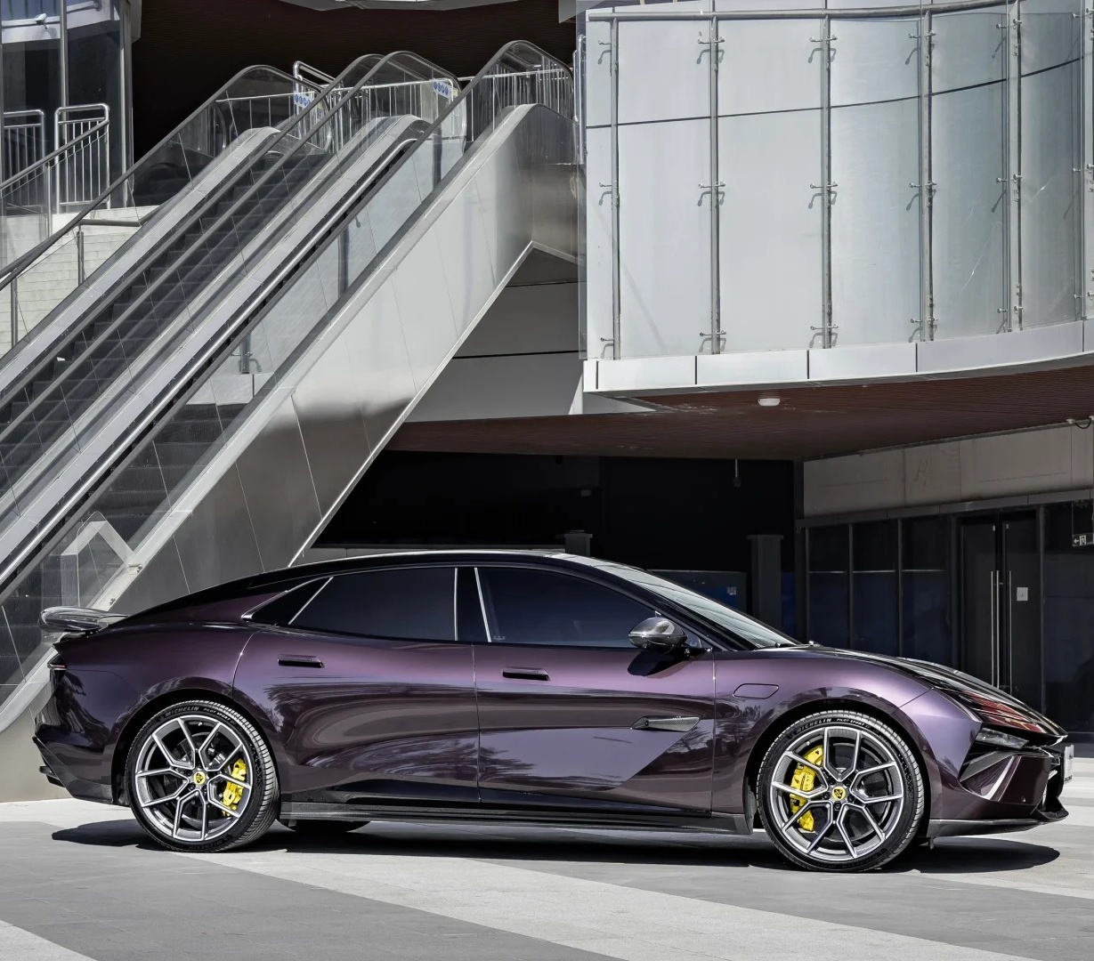 Ravoony Plus PET Gloss Metallic Eve Purple Car Vinyl Wrap