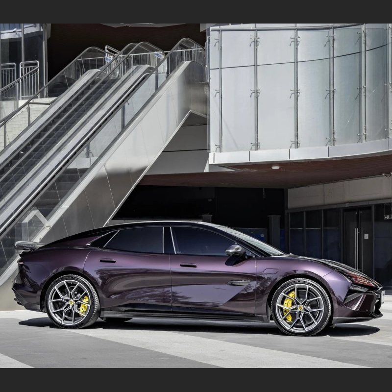 Ravoony Plus PET Gloss Metallic Eve Purple Car Vinyl Wrap