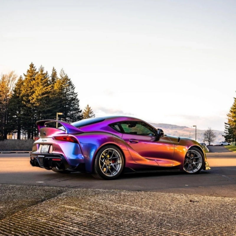 Ravoony Plus PET Gloss Magic Colored Purple Chameleon Wrap