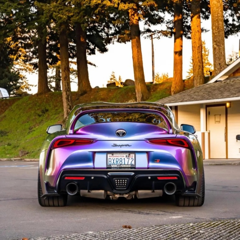 Ravoony Plus PET Gloss Magic Colored Purple Chameleon Wrap