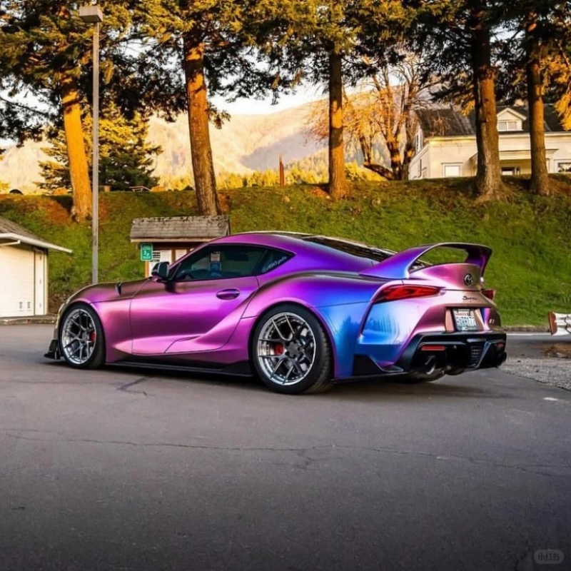 Ravoony Plus PET Gloss Magic Colored Purple Chameleon Wrap