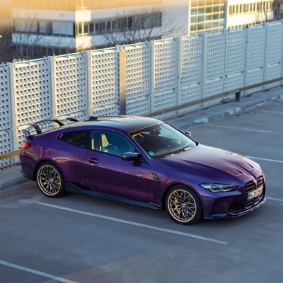 Ravoony Plus PET Gloss Metallic Twilight Purple Car Vinyl Wrap 02