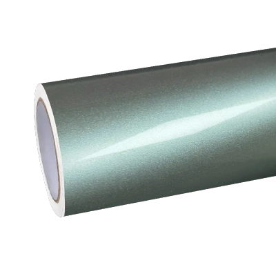 Ravoony Plus PET Glossy Metallic Hadlin Green Car Vinyl Wrap 01