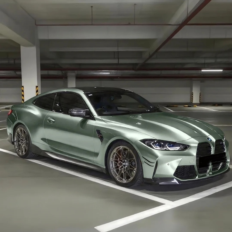 Ravoony Plus PET Glossy Metallic Hadlin Green Car Vinyl Wrap