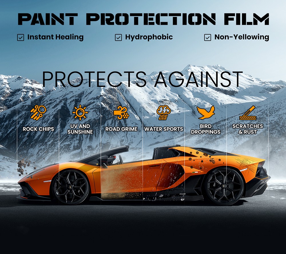 Ravoony U Series Ultra Gloss TPU Lotus Leaf PPF Paint Protection Film 7.5mil